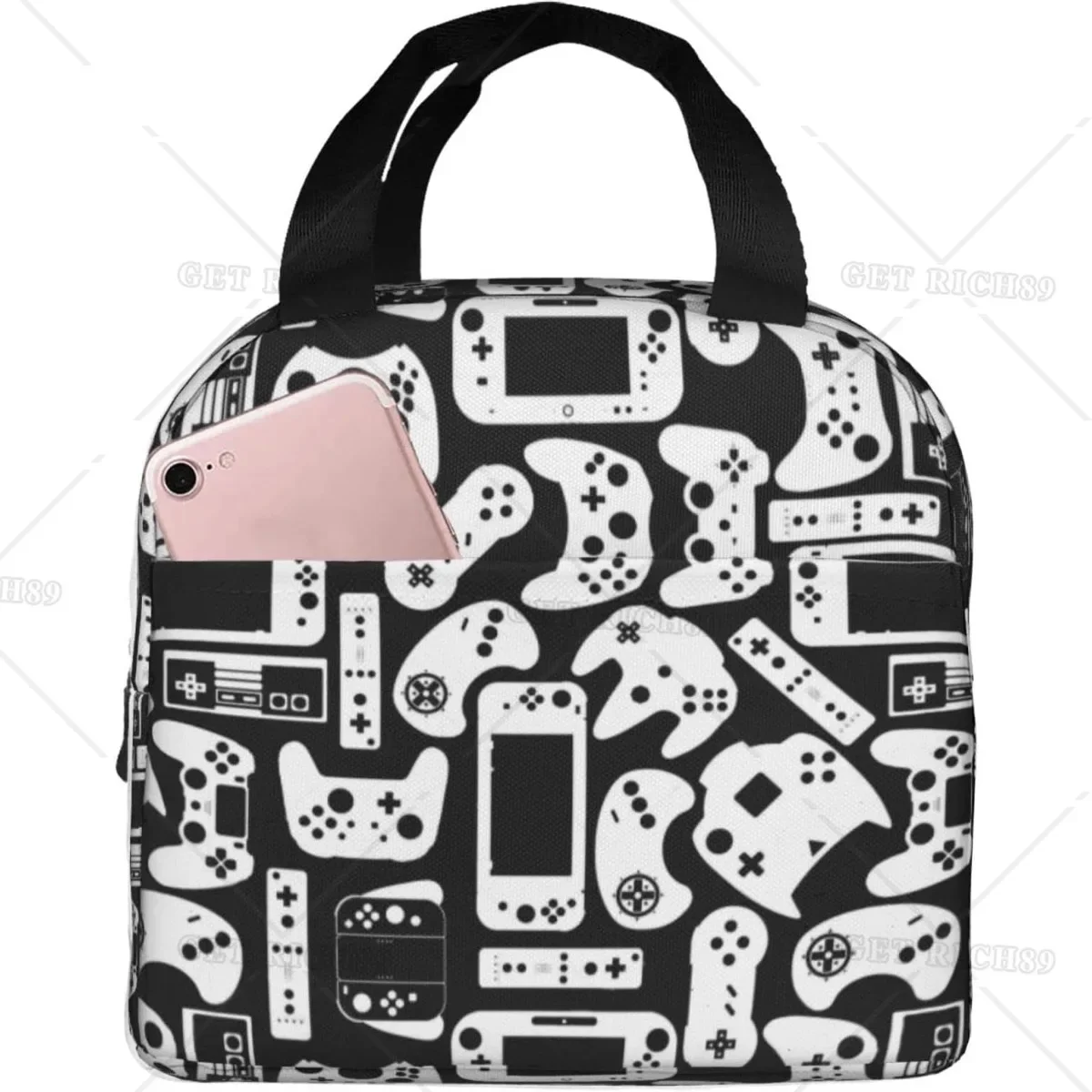 Entertainment Video Game Reusable Portable Lunch Bag for Women Men Insulated Lunch Box Tote Bag for Work Picnic Beach or Travel
Entertainment Video Game Reusable Portable Lunch Bag for Women Men Insulated Lunch Box Tote Bag for Work Picnic Beach or Travel
