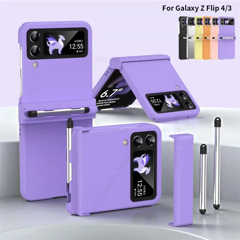 Hinge Case For Samsung Z Flip 4 5G SM-F721B Candy Color Phone Case For Galaxy Z Flip4 Stylus Slot S Pen Holder Matte Phone Cover
Hinge Case For Samsung Z Flip 4 5G SM-F721B Candy Color Phone Case For Galaxy Z Flip4 Stylus Slot S Pen Holder Matte Phone Cover