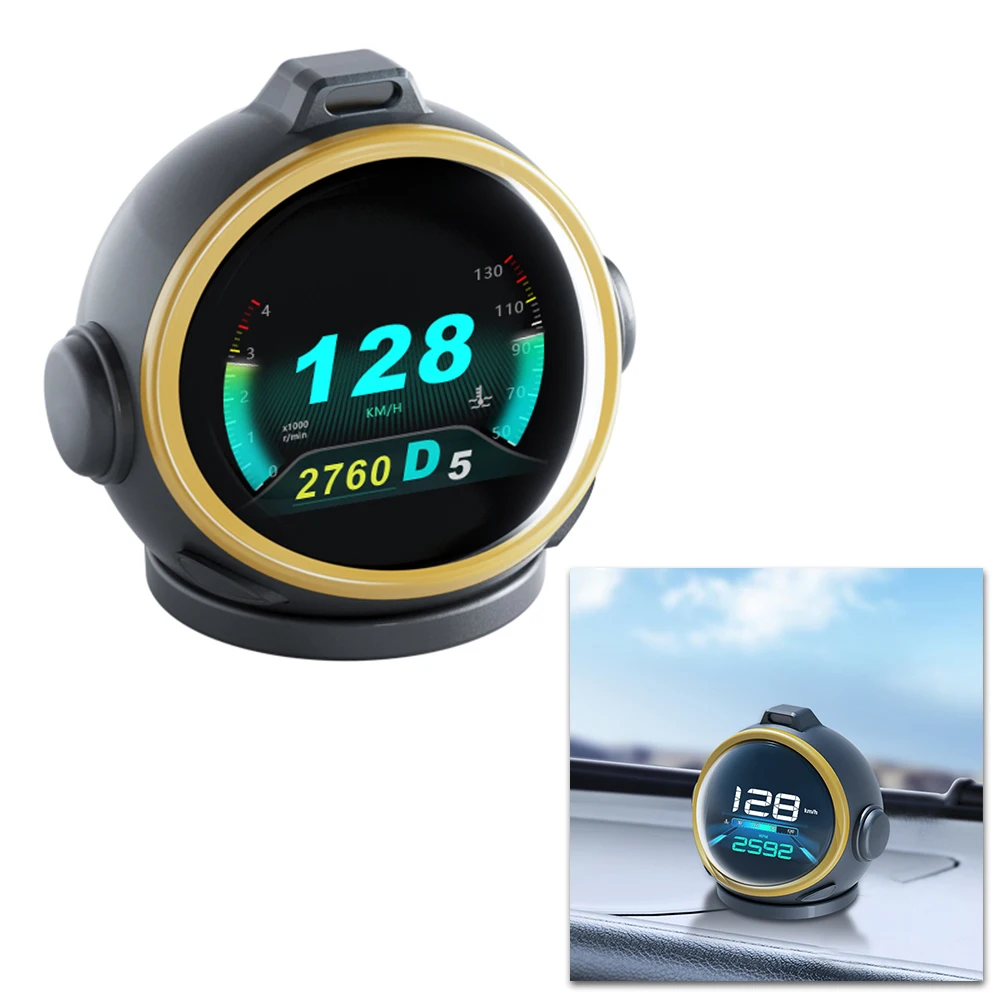 Newest HUD Future-oriented Robot Design Digital Speedometer Gesture Control Power Cord For Various Cars Trucks, SUVs
Newest HUD Future-oriented Robot Design Digital Speedometer Gesture Control Power Cord For Various Cars Trucks, SUVs