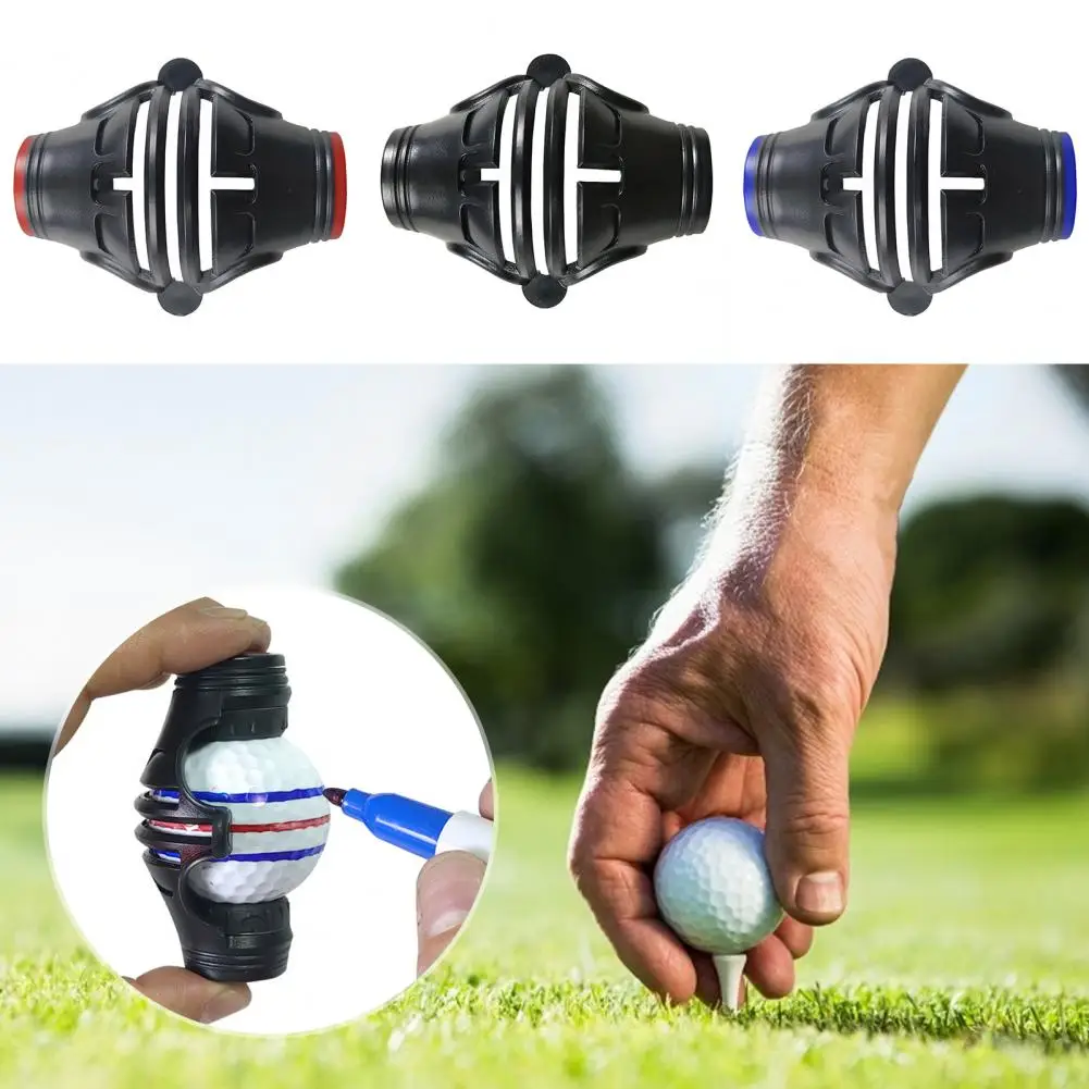 

Пластиковый маркер для мяча для гольфа, профессиональный набор маркеров для мяча для гольфа с синей подкладкой, ручка с 360-градусным зажимом для нажима для маркировки