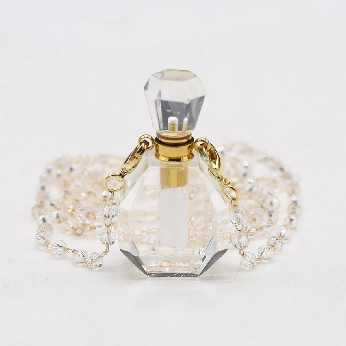Glamour Essential Oil Diffuser Perfume Bottle Polygon White Crystal Agate Glamour Pendulum Gemstone Pendant Necklace Jewelry
Glamour Essential Oil Diffuser Perfume Bottle Polygon White Crystal Agate Glamour Pendulum Gemstone Pendant Necklace Jewelry