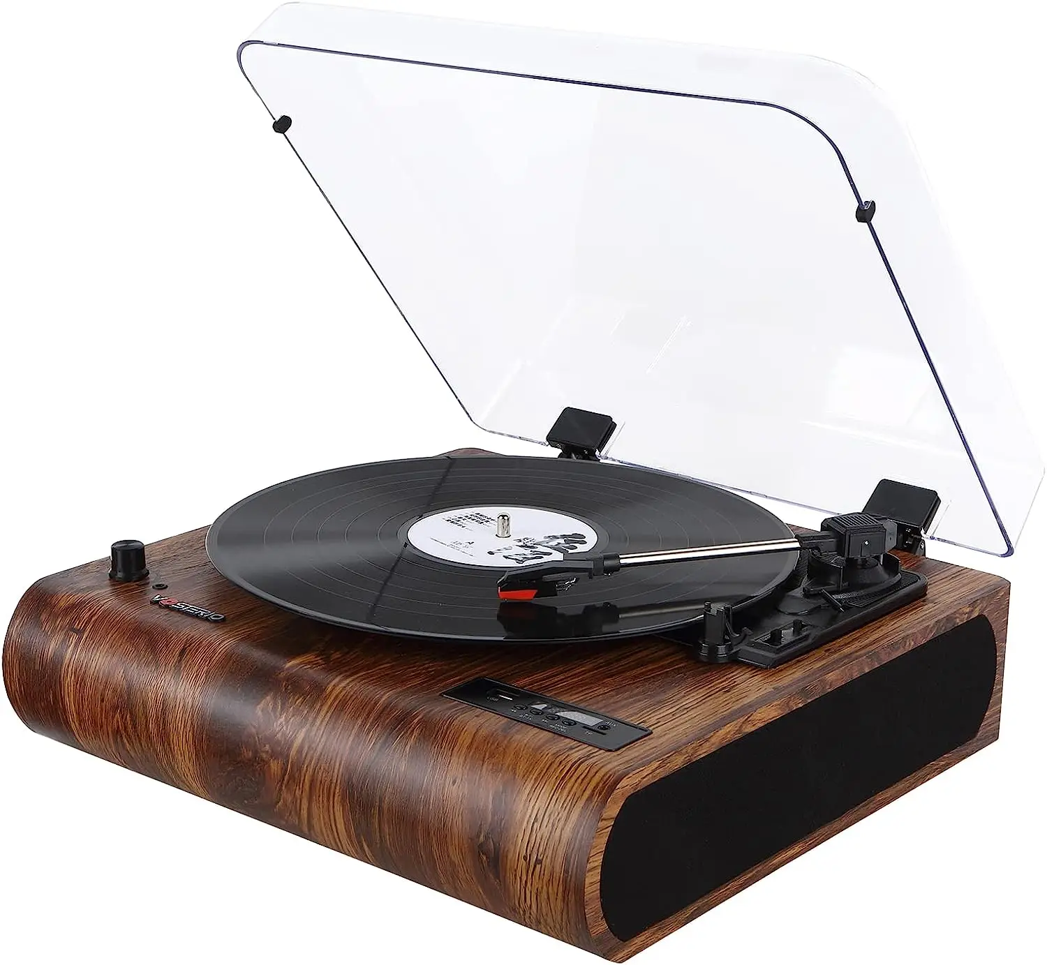 Bluetooth Record , 3 Speed Turntable with -in Speakers, Retro LP Vinyl with BT Input & Output, FM Radio, USB & SD Card
Bluetooth Record , 3 Speed Turntable with -in Speakers, Retro LP Vinyl with BT Input & Output, FM Radio, USB & SD Card