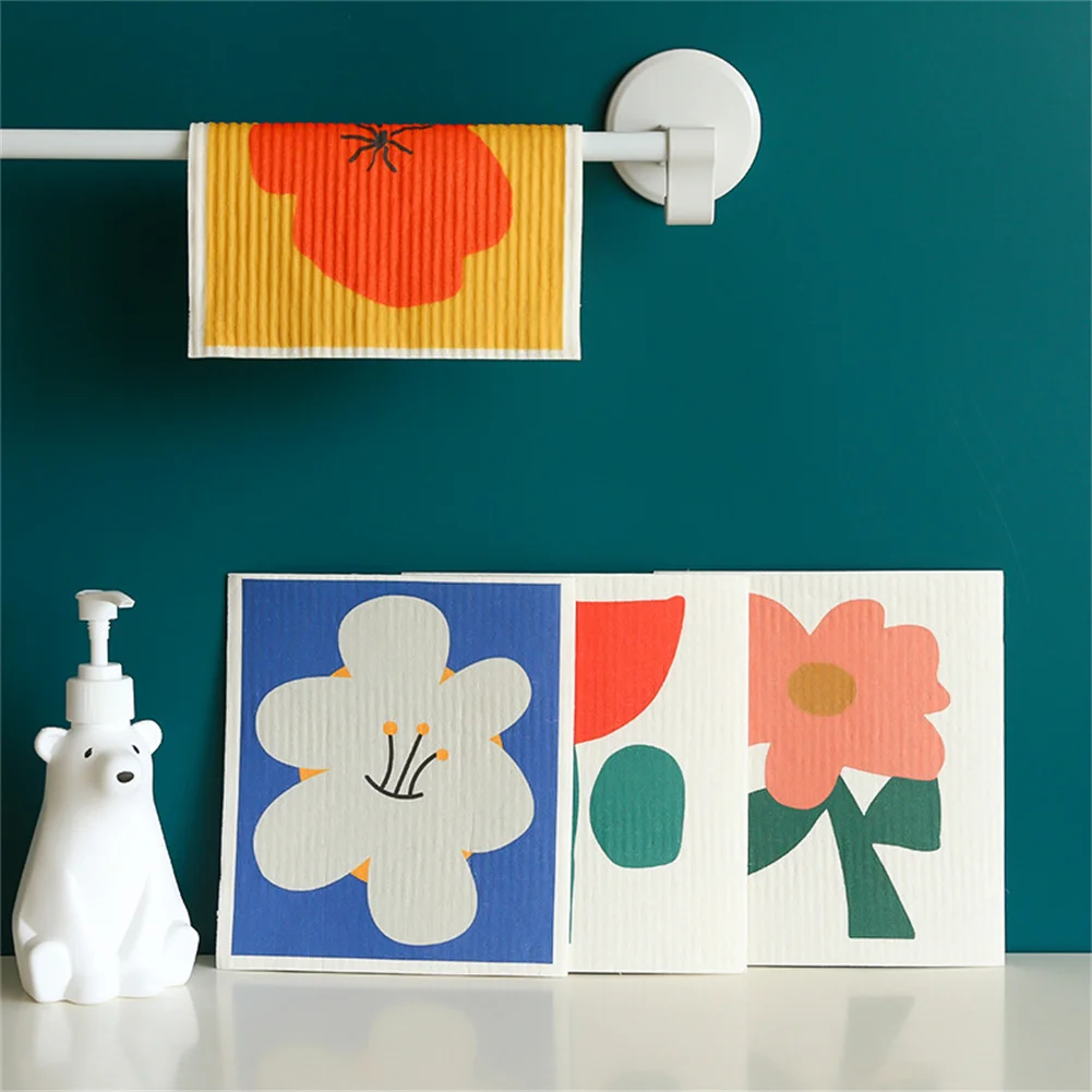 New Nordic Creative Super Absorbent Hand Towel Oil-Free Household Print Tea Kitchen Wood Pulp Cotton Dishcloth Scouring Pad
New Nordic Creative Super Absorbent Hand Towel Oil-Free Household Print Tea Kitchen Wood Pulp Cotton Dishcloth Scouring Pad
