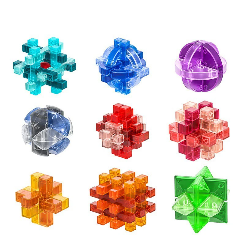 Kong Ming Lock LuBan Lock IQ Brain Teaser Puzzles Game Toy For Kids Children Montessori 3D Puzzles Game Unlock Toys Cubo Magico
Kong Ming Lock LuBan Lock IQ Brain Teaser Puzzles Game Toy For Kids Children Montessori 3D Puzzles Game Unlock Toys Cubo Magico