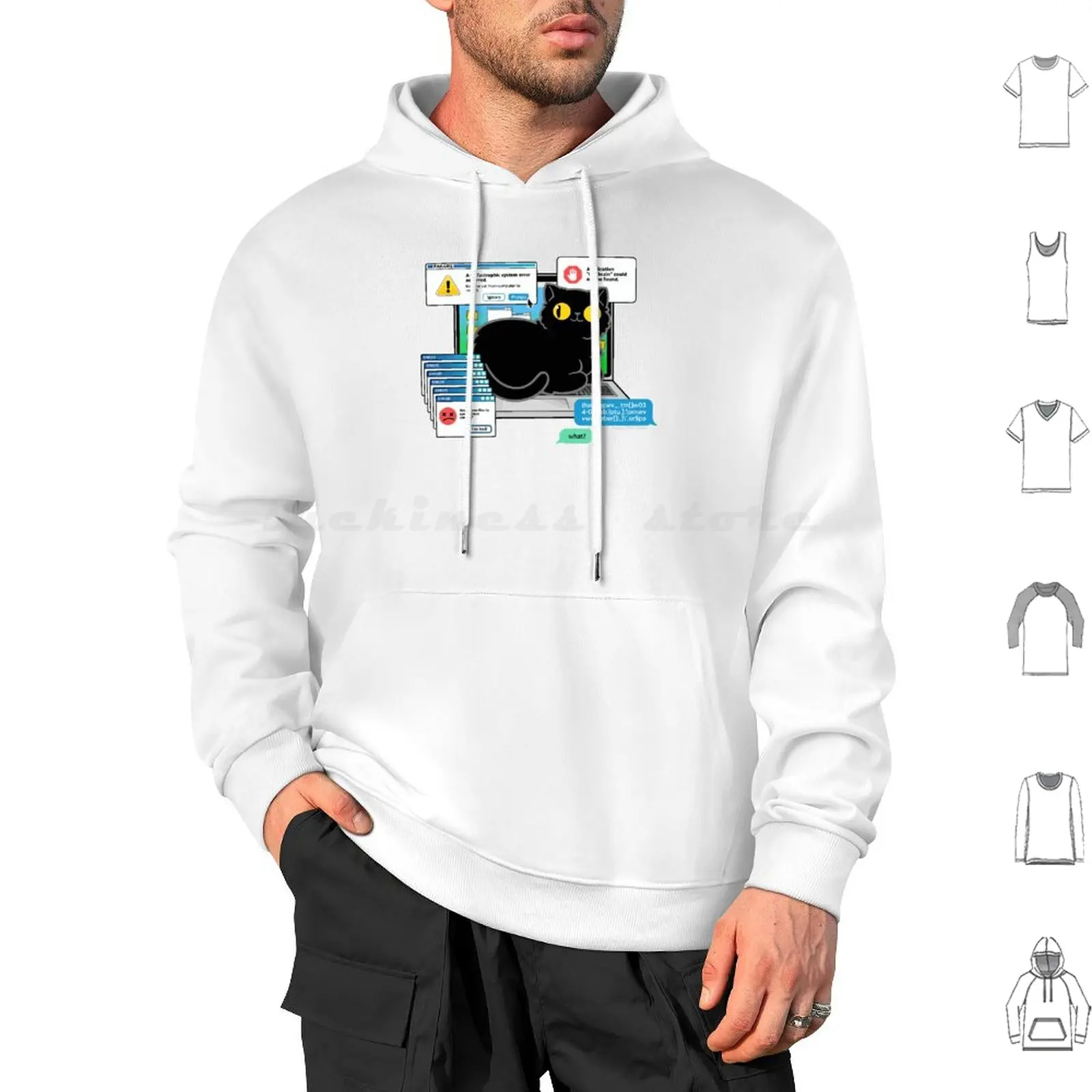 Cat On Laptop Glitch Hoodie cotton Long Sleeve Cat Computer Laptop Funny Humor Coding Programming Geeky Glitchcore
Cat On Laptop Glitch Hoodie cotton Long Sleeve Cat Computer Laptop Funny Humor Coding Programming Geeky Glitchcore