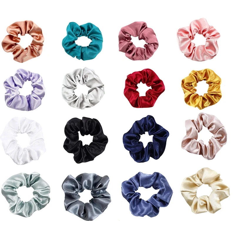 16 PCS Satin Hair Scrunchies For Women Solid Color Elastic Hair Bands Scrunchy Hair Ties Ropes Multicolor For Women Girls Ladies
16 PCS Satin Hair Scrunchies For Women Solid Color Elastic Hair Bands Scrunchy Hair Ties Ropes Multicolor For Women Girls Ladies
