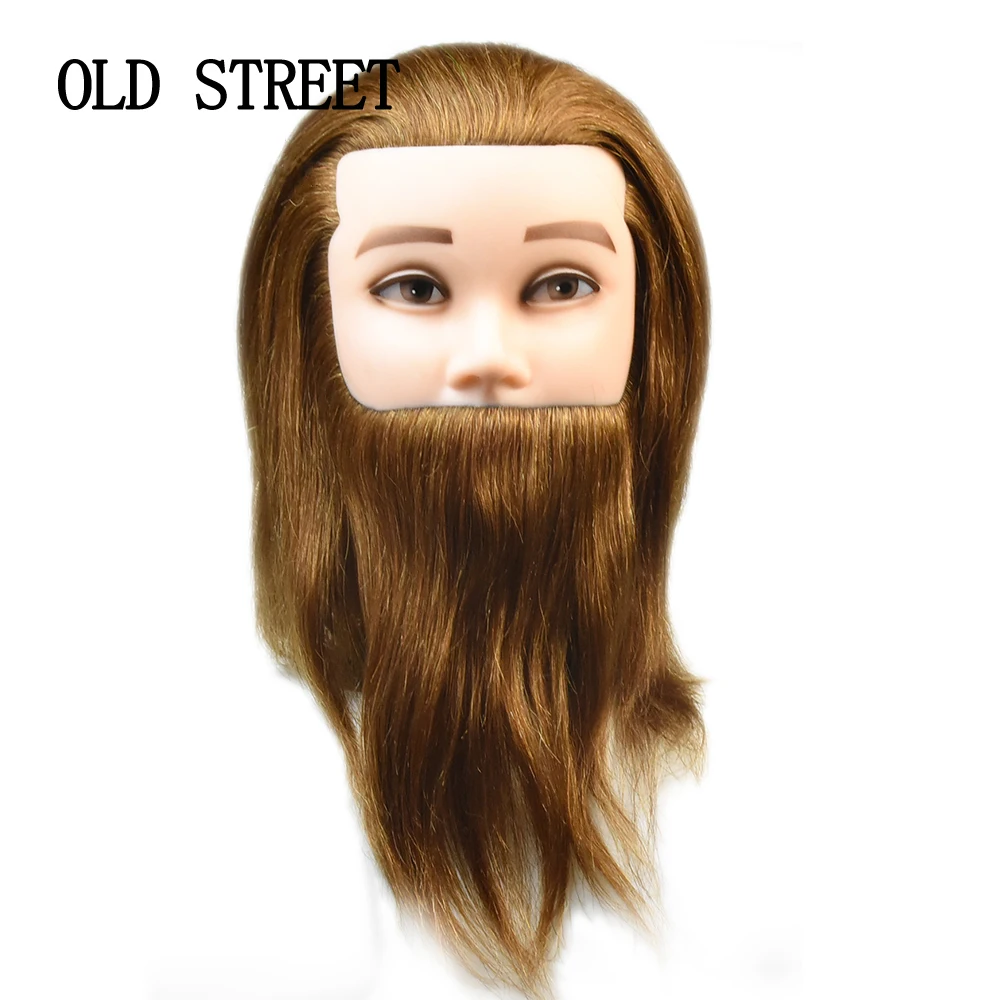 100% Really Human Hair Male Mannequin Head With Beard For Barber Professional Practice Haircut Trimming Beard Training Model
100% Really Human Hair Male Mannequin Head With Beard For Barber Professional Practice Haircut Trimming Beard Training Model