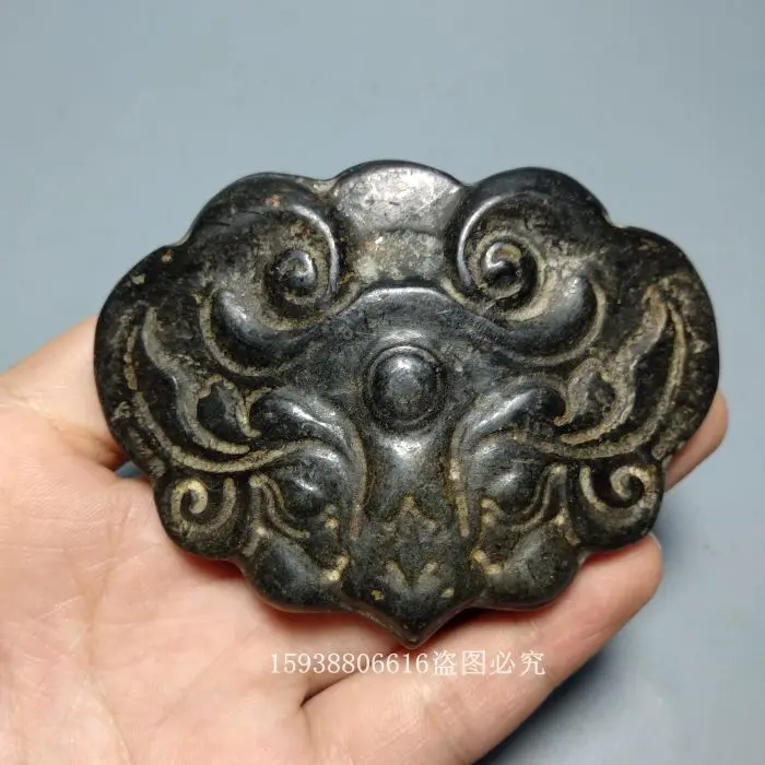 

Hongshan Culture Jade Collection Antique Jade Miscellaneous Black Iron Meteorite Lion Head Beast Head Jade Old Item Old Copper