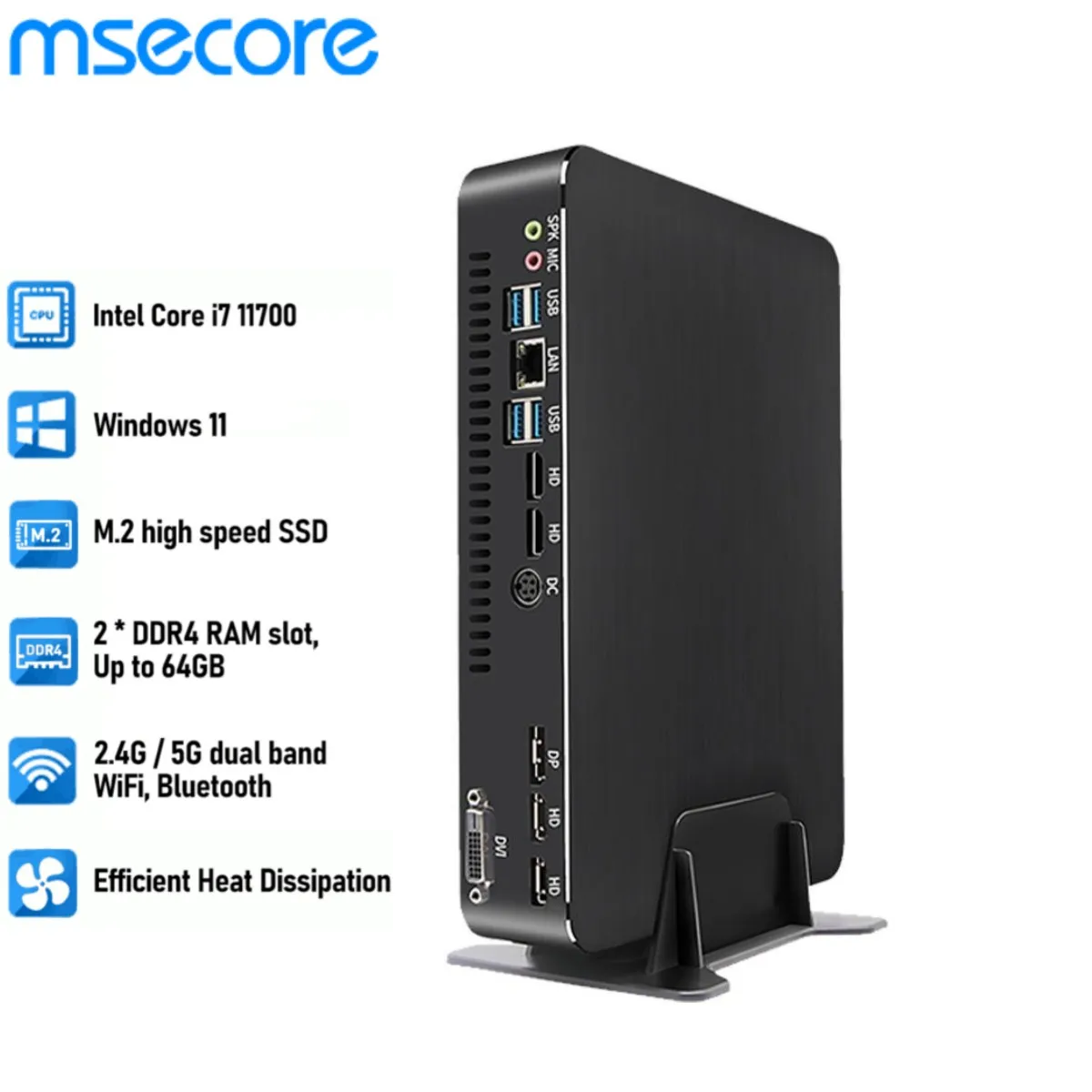 Intel Core i7 11700 GTX1650 4G i5 11400 выделенная карта мини-ПК Windows 11 Pro игровой настольный компьютер NVME SSD 4K WiFi
Intel Core i7 11700 GTX1650 4G i5 11400 выделенная карта мини-ПК Windows 11 Pro игровой настольный компьютер NVME SSD 4K WiFi