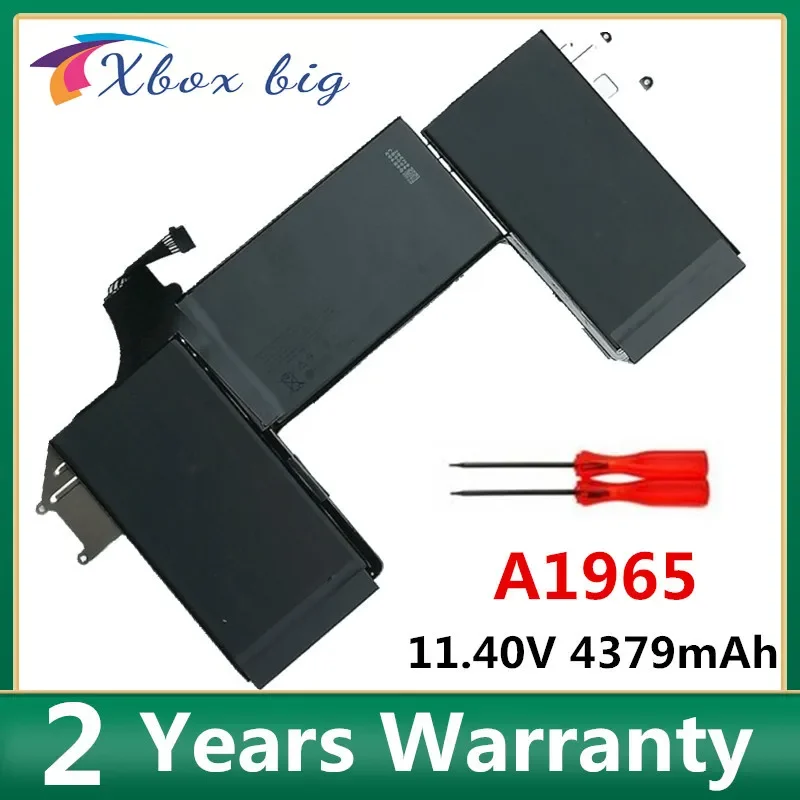 A1965 Laptop Battery For Apple MacBook Air 13" A1932 11.40V 4379mAh 2018 2019 Years With Tools
A1965 Laptop Battery For Apple MacBook Air 13" A1932 11.40V 4379mAh 2018 2019 Years With Tools