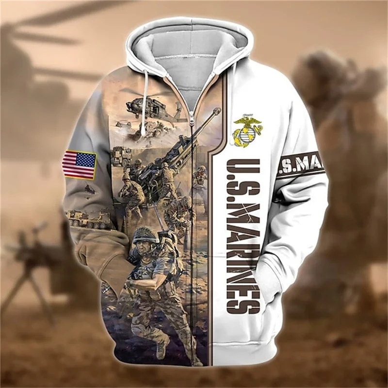

3D Memorial Day Air Force Printing Zip Up Hoodies US ARMY VETERAN Graphic Zip Up Hoodie Kid Fashion Streetwear Sweatshirt Hoodie