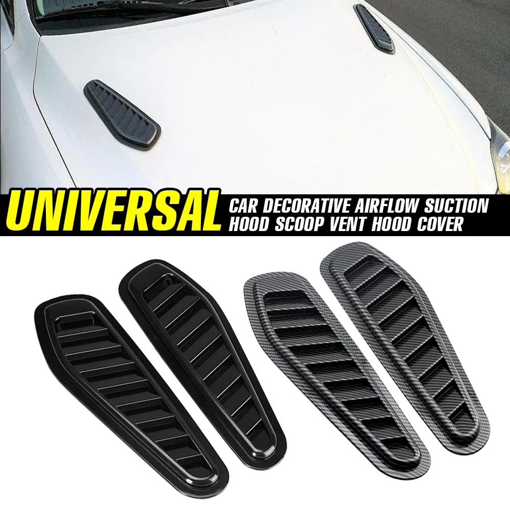 2Pcs Universal Bonnet Air Vents Engine Hood Car Exterior Parts Air Flow Fender Intake Scoop Vent Cover With Sticker Carbon fiber
2Pcs Universal Bonnet Air Vents Engine Hood Car Exterior Parts Air Flow Fender Intake Scoop Vent Cover With Sticker Carbon fiber
