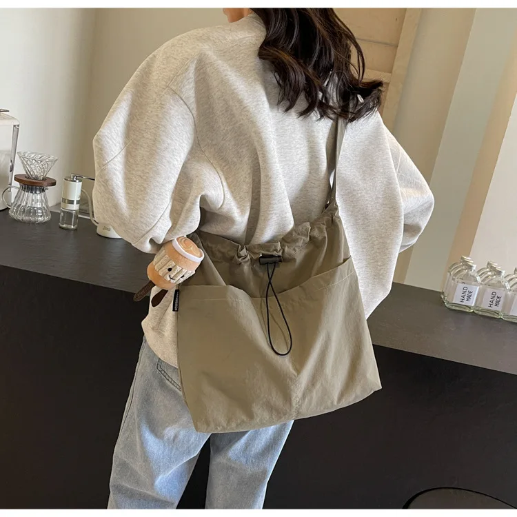 Women's Large Capacity Nylon Cloth Tote Bag Summer Versatile Crossbody & Shoulder Bag For School Class Daily Commute Women's Large Capacity Nylon Cloth Tote Bag Summer Versatile Crossbody & Shoulder Bag For School Class Daily Commute