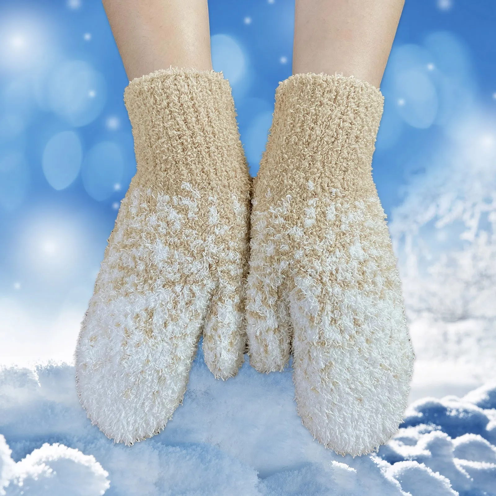 Осенне-зимние вязаные варежки, утолщенные Плюшевые Пушистые непромокаемые перчатки без пальцев, перчатки для сенсорного экрана, теплые перчатки для женщин 
Осенне-зимние вязаные варежки, утолщенные Плюшевые Пушистые непромокаемые перчатки без пальцев, перчатки для сенсорного экрана, теплые перчатки для женщин