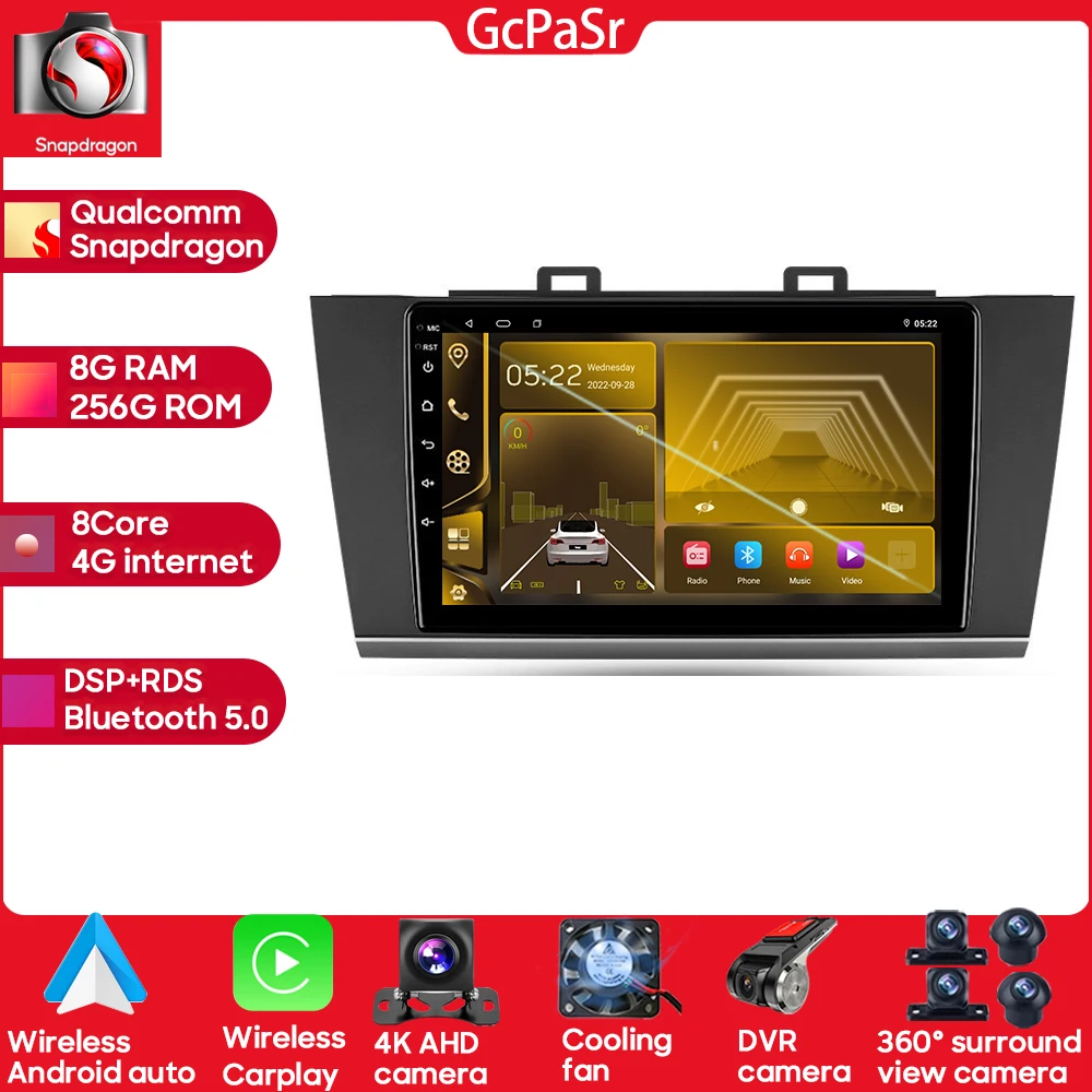 For Subaru Outback 5 2014 - 2018 Legacy 6 2014 - 2017 No 2din DVD Qualcomm Snapdragon Android 13 Car Radio Player Wifi Bluetooth
For Subaru Outback 5 2014 - 2018 Legacy 6 2014 - 2017 No 2din DVD Qualcomm Snapdragon Android 13 Car Radio Player Wifi Bluetooth