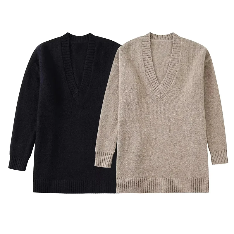 Winter v neck knitted sweater women pullover casual thick loose knit women clothes korean women sweater 2022
Winter v neck knitted sweater women pullover casual thick loose knit women clothes korean women sweater 2022