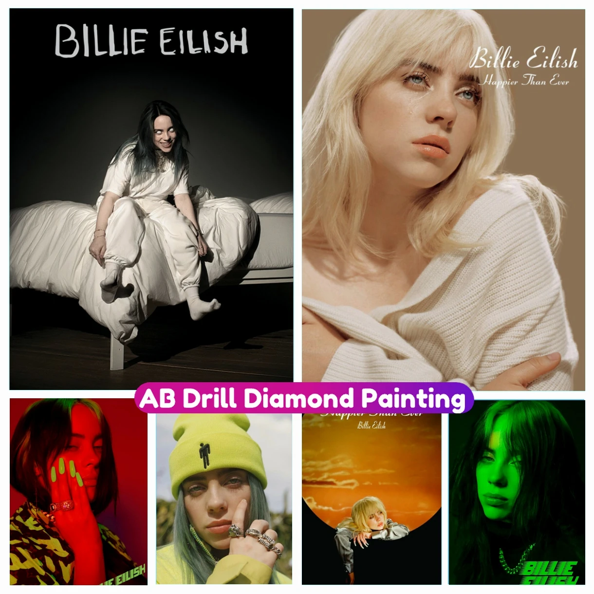 Pop Singer-Billie 5D AB Diamond Painting Music Album Rhinestone Full Drill Mosaic Embroidery Cross Stitch Kit Handmade Craft
Pop Singer-Billie 5D AB Diamond Painting Music Album Rhinestone Full Drill Mosaic Embroidery Cross Stitch Kit Handmade Craft