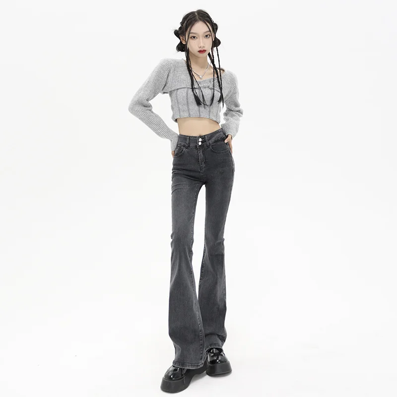 Flare Jeans Woman High Waist Streetwear Denim Korean Fashion Straight Leg Jeans Y2k Women's Pants Female Clothing Vintage
Flare Jeans Woman High Waist Streetwear Denim Korean Fashion Straight Leg Jeans Y2k Women's Pants Female Clothing Vintage