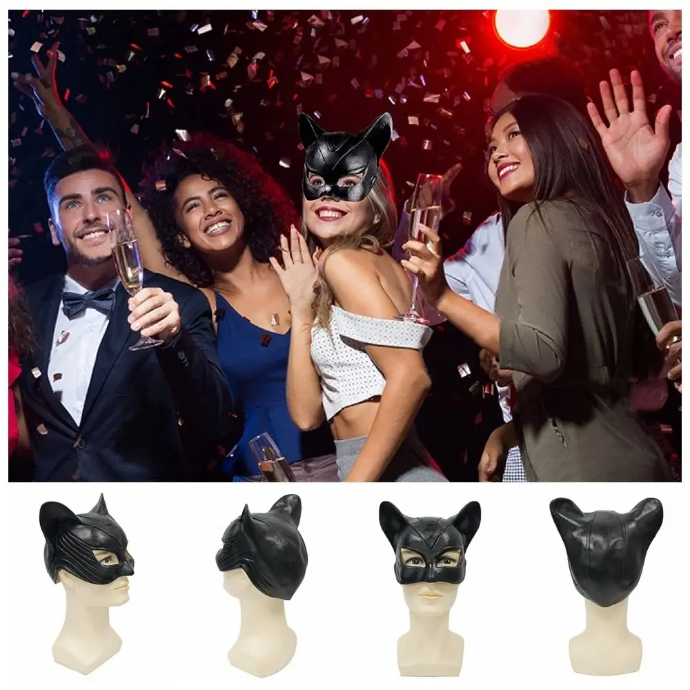 Sexy Cat Woman Latex Mask Fun Costume DIY Face Cover Performances Props Half Face Fake Mask Halloween
Sexy Cat Woman Latex Mask Fun Costume DIY Face Cover Performances Props Half Face Fake Mask Halloween