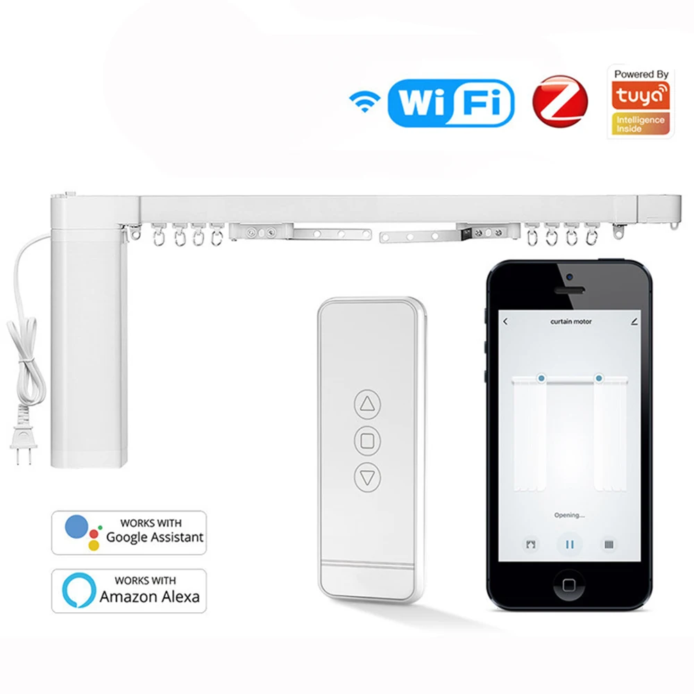 FUTUKNIGHT Wifi Electric Smart Curtain Motor Motorized System Cornice Track Rod Intelligent Support Alexa Google Assist FUT156
FUTUKNIGHT Wifi Electric Smart Curtain Motor Motorized System Cornice Track Rod Intelligent Support Alexa Google Assist FUT156