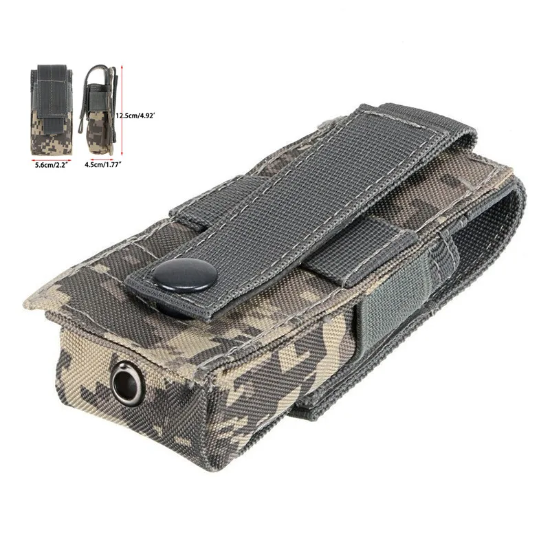 1Pcs Lightweight and waterproof Military Single Pistol Magazine Bag Molle Flashlight Bag Outdoor Tool Holster
1Pcs Lightweight and waterproof Military Single Pistol Magazine Bag Molle Flashlight Bag Outdoor Tool Holster