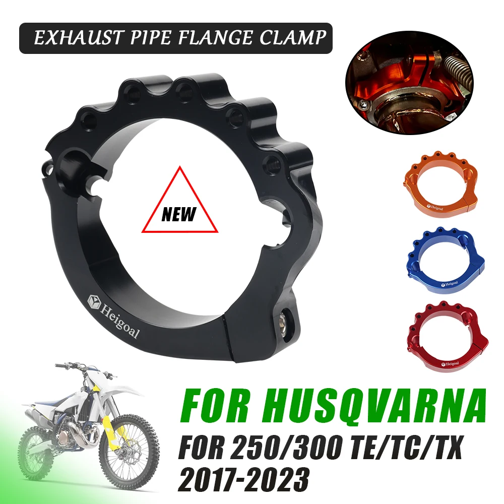 

For Husqvarna 250 TC 300 TE 300 TX TE250 TE300 2017 2018 2019 2020 Motorcycle Accessories Exhaust Tip Muffler Pipe Clamp Flanges