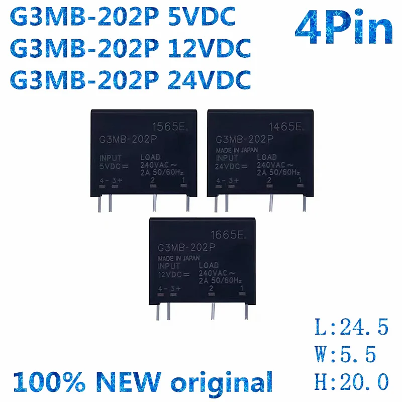 50 шт. твердотельные реле G3MB-202P DC5V 12V 24V DC-AC PCB SSR In 5VDC,Out 240V AC 2A G3MB 202P 5V 12V 24VDC 100% новый оригинал
50 шт. твердотельные реле G3MB-202P DC5V 12V 24V DC-AC PCB SSR In 5VDC,Out 240V AC 2A G3MB 202P 5V 12V 24VDC 100% новый оригинал