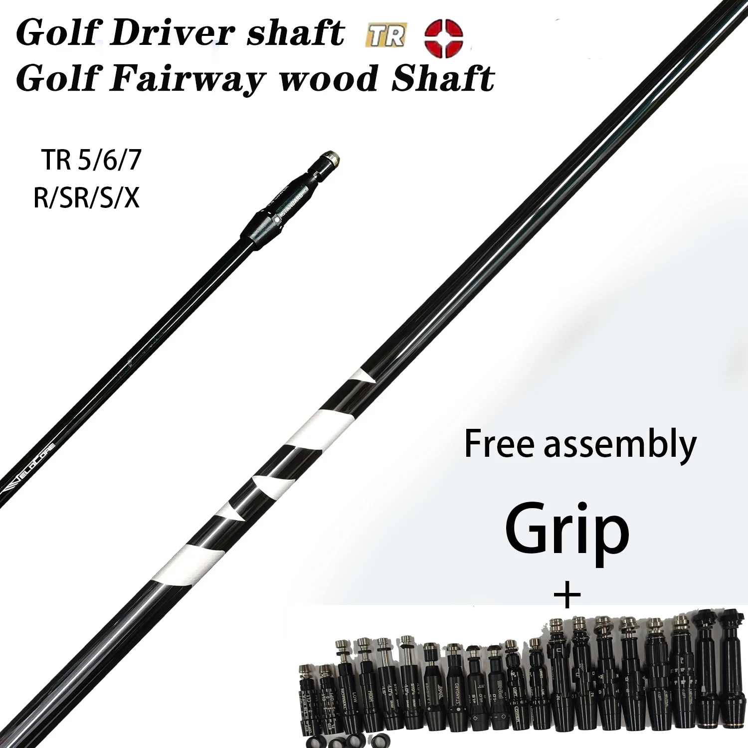 

New Golf Clubs Shaft FU JI VE US black 5/6 /R/SR/S/X Graphite Shaft Driver and wood Shafts Free assembly sleeve and grip