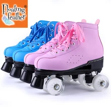 New Color Double Row Roller Skates Man Woman Outdoor Skating Shoes 4-Wheel Patines Blue Pink 34-44 Europe Size
New Color Double Row Roller Skates Man Woman Outdoor Skating Shoes 4-Wheel Patines Blue Pink 34-44 Europe Size