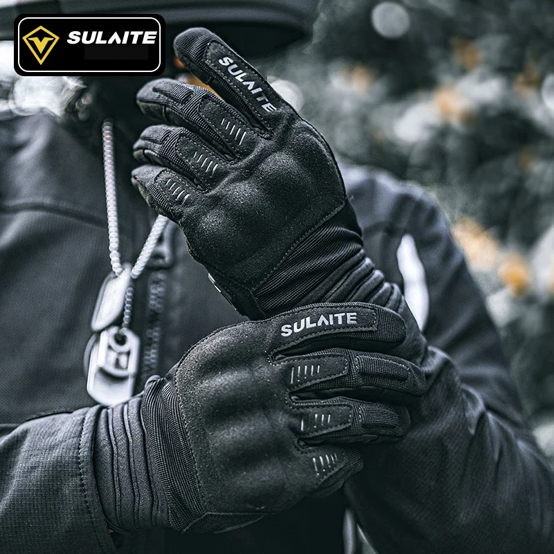 SULAITE Motorcycle Gloves Spring Summer All Finger Anti-Fall Breathable PVC Shell Windproof Touch Screen Riding Gloves
SULAITE Motorcycle Gloves Spring Summer All Finger Anti-Fall Breathable PVC Shell Windproof Touch Screen Riding Gloves