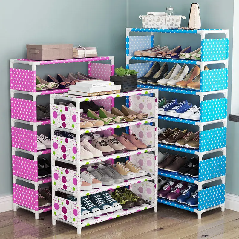 

Multilayer Shoe Cabinet Easy to Install Shoes Shelf Organizer Space-saving Stand Holder Entryway Home Dorm Tall Narrow Shoe Rack