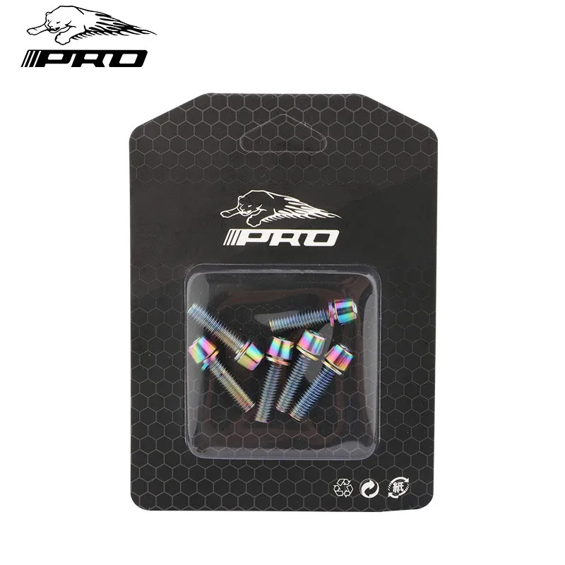 6pcs M5*18mm Titanium Plated MTB Bicycle Steering Handlebar Stem Screws Bolts High Quality Practical And Durable
6pcs M5*18mm Titanium Plated MTB Bicycle Steering Handlebar Stem Screws Bolts High Quality Practical And Durable