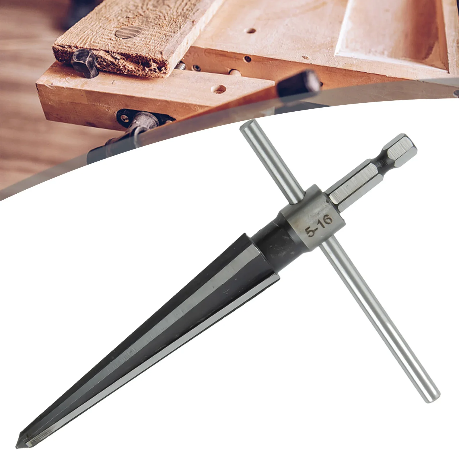 Reaming Tapered Reamer Reamer Cutting Tool Reaming T-Handle Woodworker Woodworker Core Drill Bit 5-16mm 6 Fluted Bridge Pin Hole
Reaming Tapered Reamer Reamer Cutting Tool Reaming T-Handle Woodworker Woodworker Core Drill Bit 5-16mm 6 Fluted Bridge Pin Hole