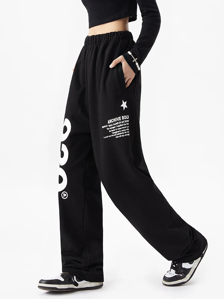 Vintage Streetwear Handsome Letter Print Loose High Waist Boyfriend Casual Straight Pants Female Trousers Harajuku Sweatpants
Vintage Streetwear Handsome Letter Print Loose High Waist Boyfriend Casual Straight Pants Female Trousers Harajuku Sweatpants