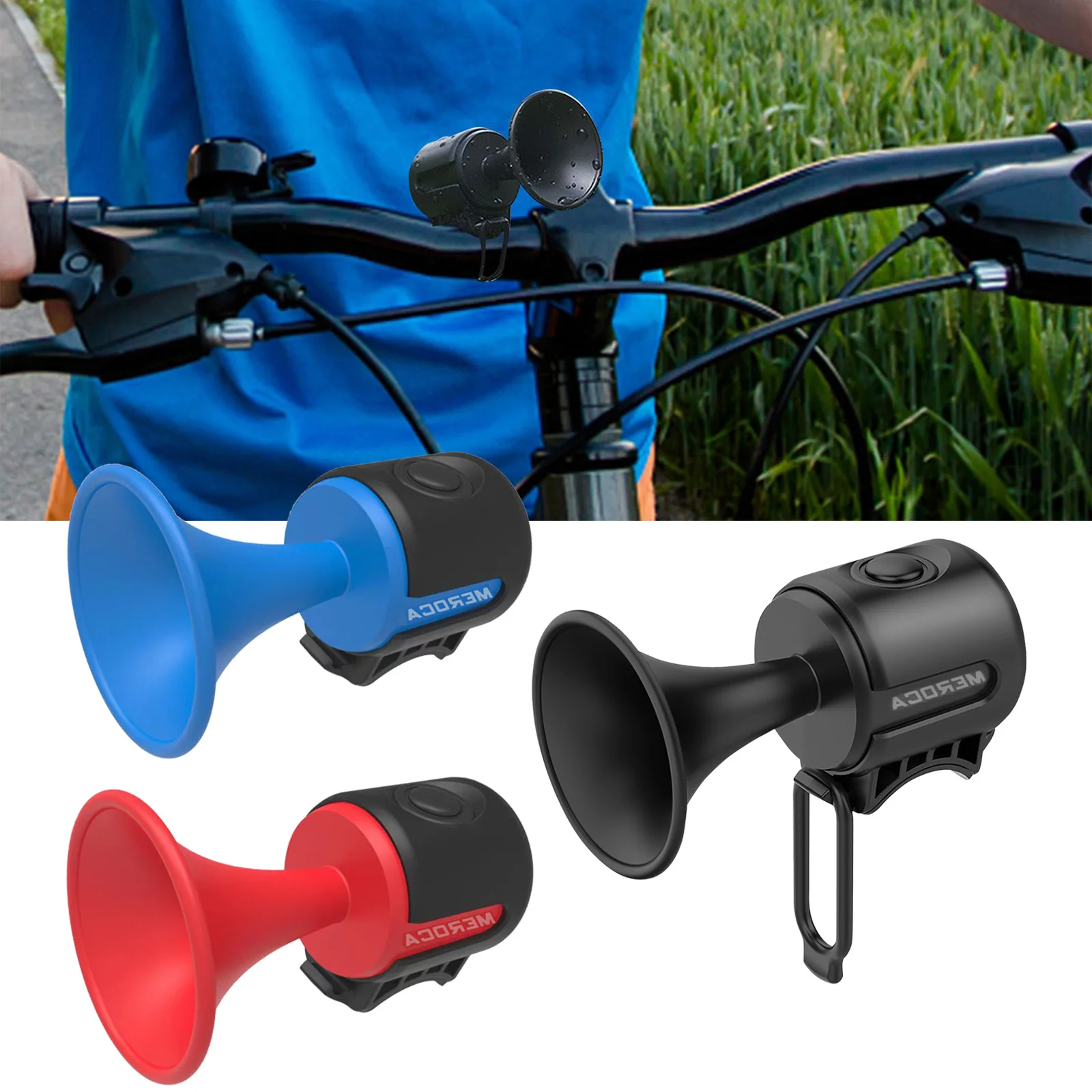 Bicycle Electric Horn 120dB Horn Battery Powered Waterproof MTB Road Bike Bell With Fixing Straps Cycling Accessories
Bicycle Electric Horn 120dB Horn Battery Powered Waterproof MTB Road Bike Bell With Fixing Straps Cycling Accessories