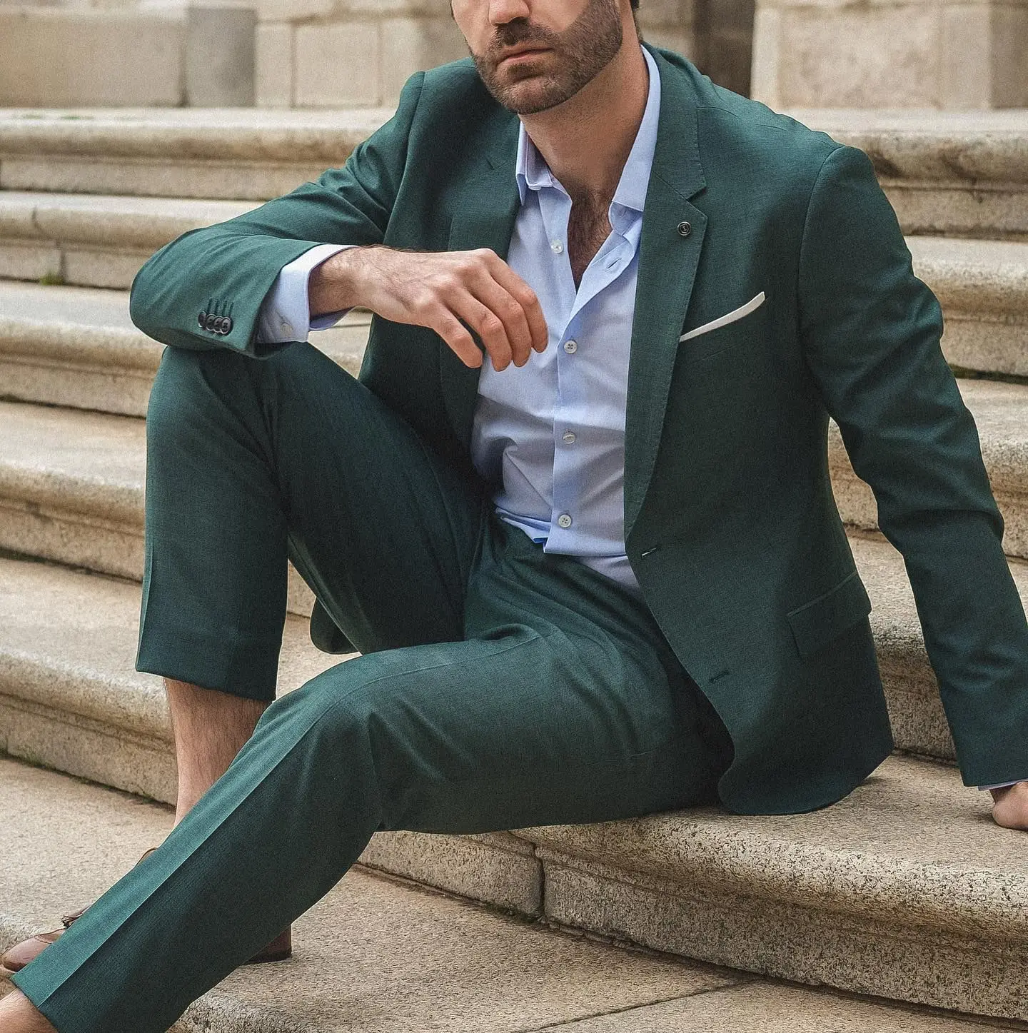 Emerald Green Slim Fit Formal Men's Suits Notch Lapel Custom Wedding Party Business Tuxedos 2 Pieces Jacket+Pants Costume Homme 
Emerald Green Slim Fit Formal Men's Suits Notch Lapel Custom Wedding Party Business Tuxedos 2 Pieces Jacket+Pants Costume Homme