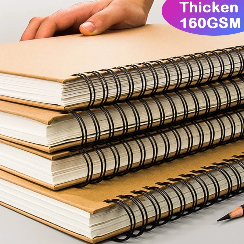 A6/A5/16K/A4 Sketch Book 160gsm Spiral Bound Artist Sketch Paper Pad Durable Acid Free Drawing Paper Ideal for Adults & Teens
A6/A5/16K/A4 Sketch Book 160gsm Spiral Bound Artist Sketch Paper Pad Durable Acid Free Drawing Paper Ideal for Adults & Teens