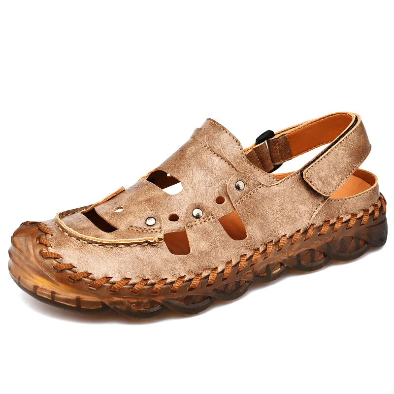 2023 Summer New Luxur Men's Leather Sandals Fashion Breathable Soft Beach Sandals Outdoor Handmade Casual Sandals Roman Big Size
2023 Summer New Luxur Men's Leather Sandals Fashion Breathable Soft Beach Sandals Outdoor Handmade Casual Sandals Roman Big Size