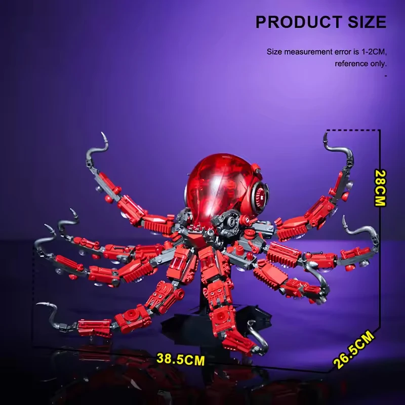 In stock Creative MOC 882pcs Mechanical Octopus Model Building Blocks Set DIY Assemble Mechs Octopus Bricks Toys For Gifts In stock Creative MOC 882pcs Mechanical Octopus Model Building Blocks Set DIY Assemble Mechs Octopus Bricks Toys For Gifts