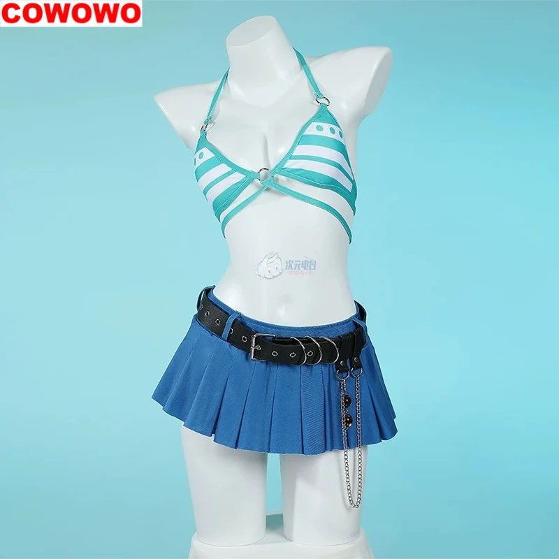 

COWOWO Nami косплей аниме цельный костюм летнее бикини купальник купальный костюм для игры женское искусственное платье Новинка