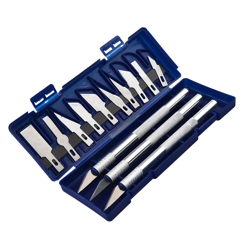 13PCS Precision Cutter Set Exacto Hand Carving Tool Arts & Craft Hobby Kit Beginner Manual Student Paper-cutting Carving Tools
13PCS Precision Cutter Set Exacto Hand Carving Tool Arts & Craft Hobby Kit Beginner Manual Student Paper-cutting Carving Tools