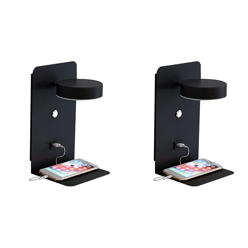 2X Reading Wall Light With USB Port Charging Creative Rack Bedside Lamp With Switch -Black
2X Reading Wall Light With USB Port Charging Creative Rack Bedside Lamp With Switch -Black
