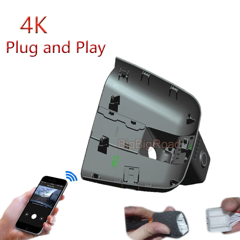 

4K Plug And Play For HongQi HS5 Low Version 2023 2024 Car Wifi DVR Video Recorder Dash Camera Wide Angle Dashcam Black Box