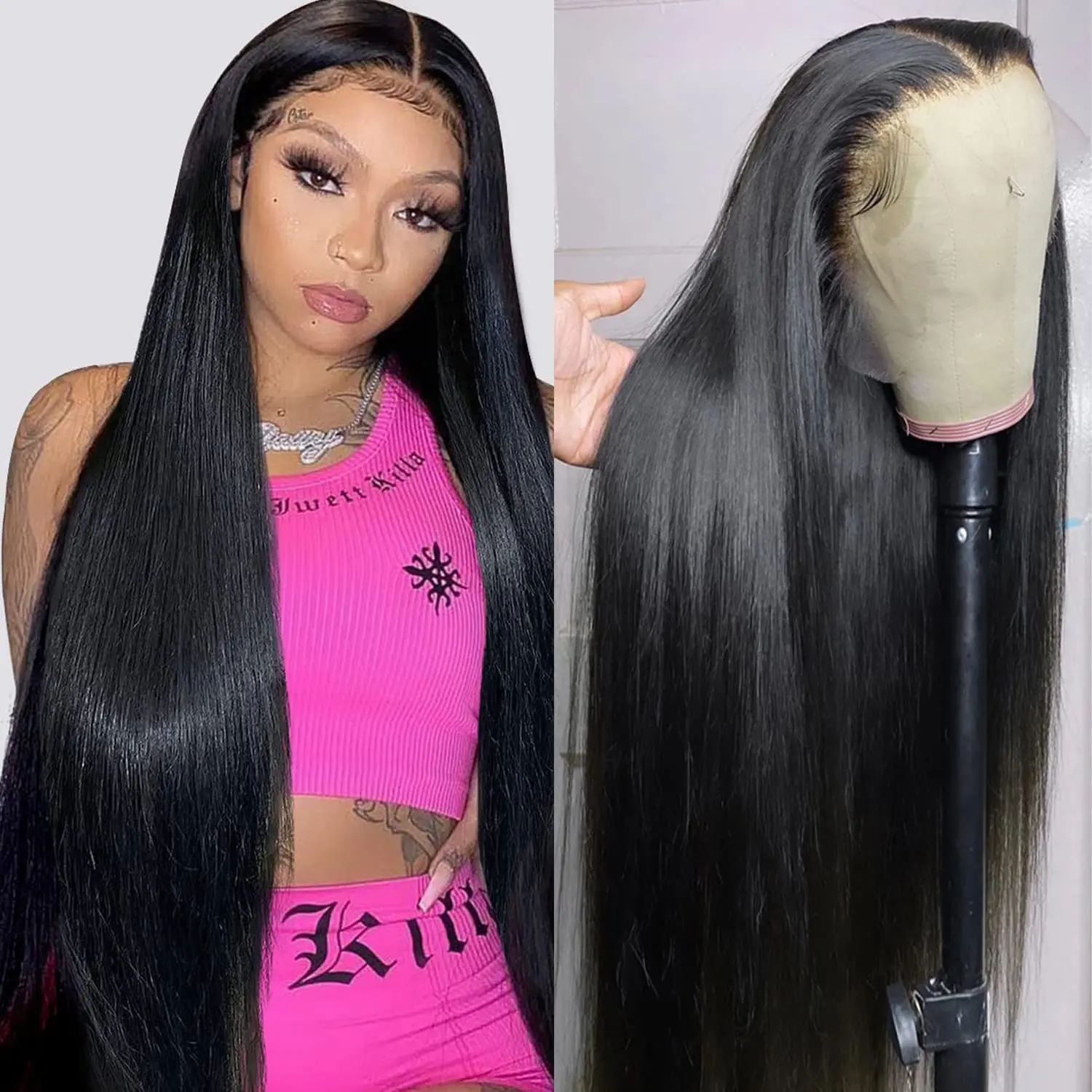 280% Density 13x6 HD Lace Front Wigs Human Hair for Black Women 13x4 Transparent Lace Frontal Wig Pre Plucked Hair Natural Color
280% Density 13x6 HD Lace Front Wigs Human Hair for Black Women 13x4 Transparent Lace Frontal Wig Pre Plucked Hair Natural Color