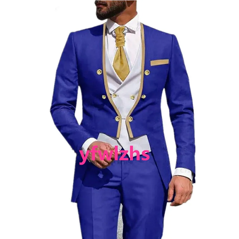 Customized Six Button Men's Suit Jacket Blazers Halloween Costume Elegant For Luxury Man Suit's For Wedding Three Piece Set 213
Customized Six Button Men's Suit Jacket Blazers Halloween Costume Elegant For Luxury Man Suit's For Wedding Three Piece Set 213