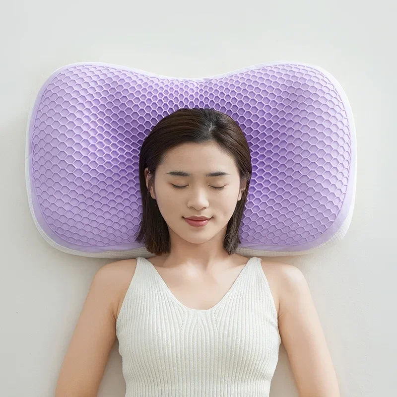 

NEW TPE Pectin Cooling Feel Summer Pillow Double -sided Use Honeycomb Sleeping Cool Pillows Soft Breathable Summer Winter Pillow