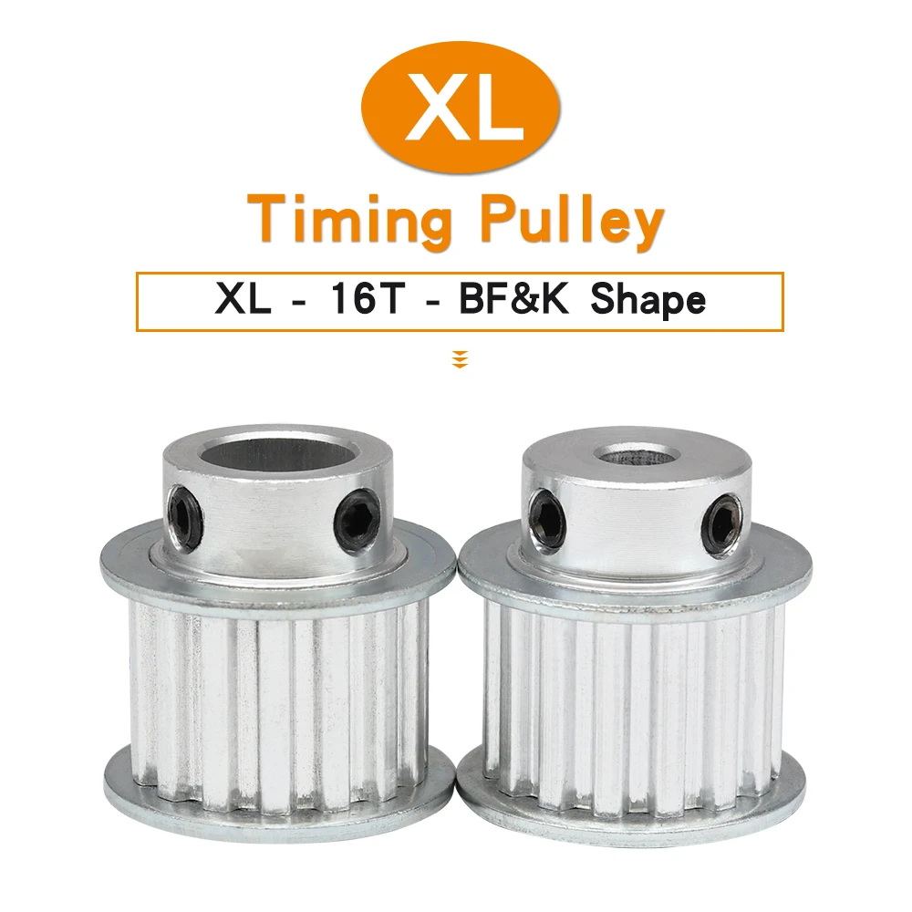 Timing Pulley XL-16T Bore 6/6.35/8/10/12/12.7/14/15/16/17mm Alloy Pulley Wheel Teeth Pitch 5.08mm For Width 15mm XL Rubber Belt
Timing Pulley XL-16T Bore 6/6.35/8/10/12/12.7/14/15/16/17mm Alloy Pulley Wheel Teeth Pitch 5.08mm For Width 15mm XL Rubber Belt