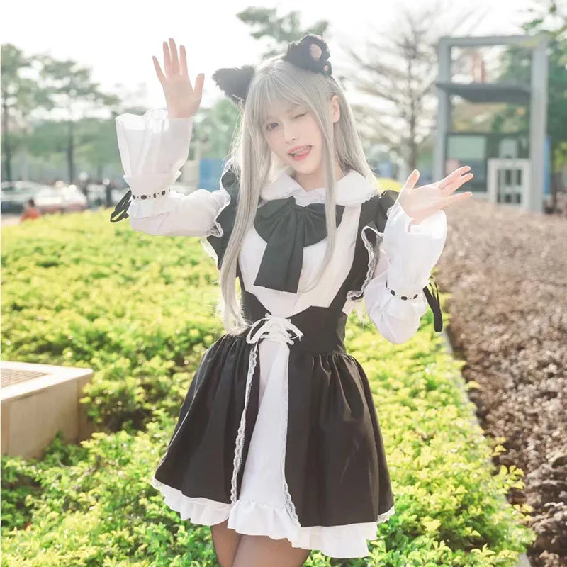 Korean Carnival Party Men and Women Dress Sexy Bow Skirt Cat Girl Black and White Lace Lolita Kawaii Maid Uniform Bunny Set
Korean Carnival Party Men and Women Dress Sexy Bow Skirt Cat Girl Black and White Lace Lolita Kawaii Maid Uniform Bunny Set