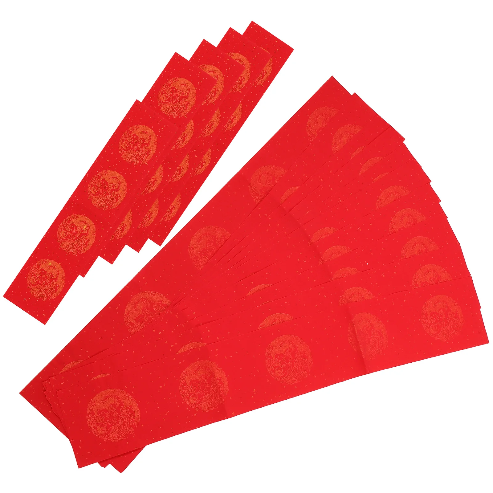 

5 Sets Rice Paper Couplet Chinese Blank Writing Festival Red Construction Calligraphy