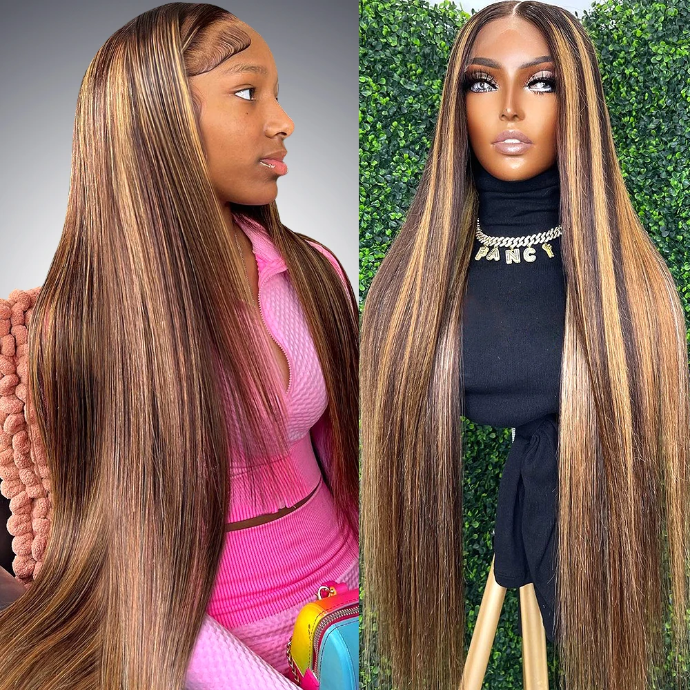 280% Density 4/27 Highlight Bone Stright Wigs HD 13x4 13x6 Lace Frontal Wigs Human Hair Brazilian Preplucked Baby Hair For Women
280% Density 4/27 Highlight Bone Stright Wigs HD 13x4 13x6 Lace Frontal Wigs Human Hair Brazilian Preplucked Baby Hair For Women